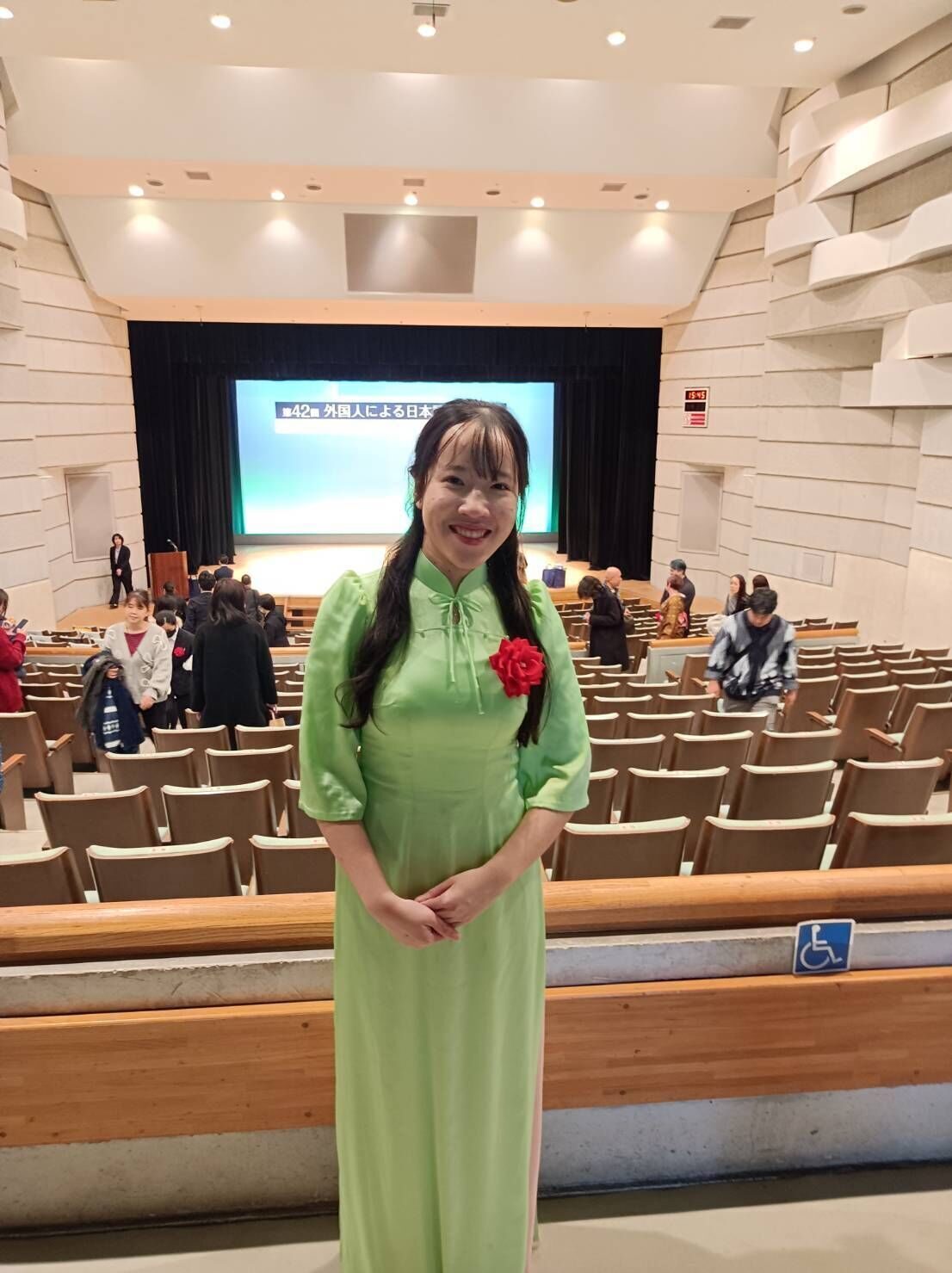 交換留学生グェンティタンタオさんが日本語弁論大会で発表！