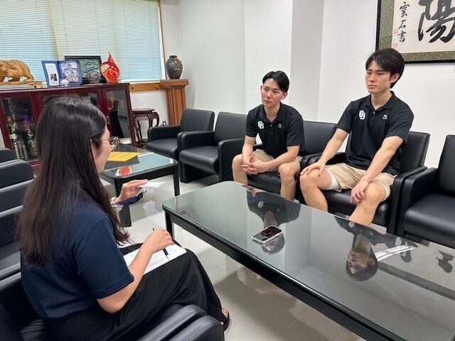 男子バスケ部がUNIVASの取材を受けました！